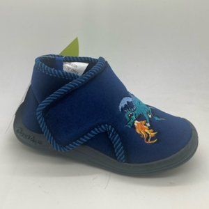 Childrens Shoes Grosby Dragon Navy Slippers